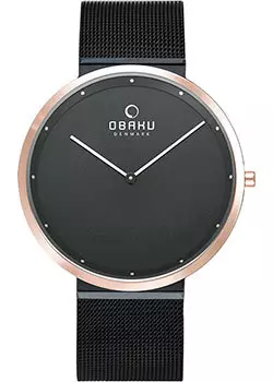 fashion наручные мужские часы Obaku V230GXMBMB. Коллекция Ultra Slim