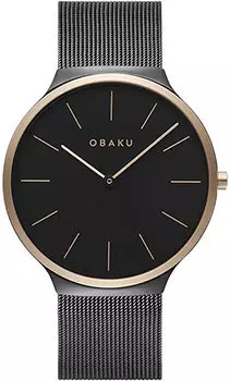 fashion наручные мужские часы Obaku V240GXMBMB. Коллекция Ultra Slim