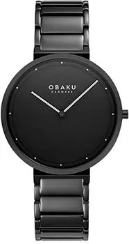 fashion наручные мужские часы Obaku V258GXBBSB. Коллекция Ultra Slim