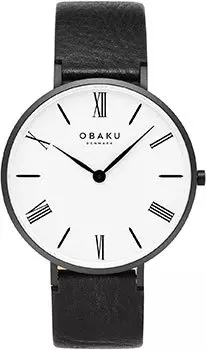 fashion наручные мужские часы Obaku V283GXBWRB-DIB. Коллекция Leather