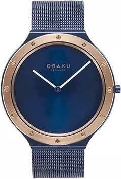 fashion наручные мужские часы Obaku V285GXSLML. Коллекция Ultra Slim