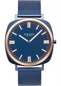 fashion наручные мужские часы Obaku V296GXSLML. Коллекция Ultra Slim