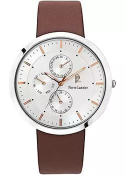 fashion наручные мужские часы Pierre Lannier 220F124. Коллекция Elegance extra plat