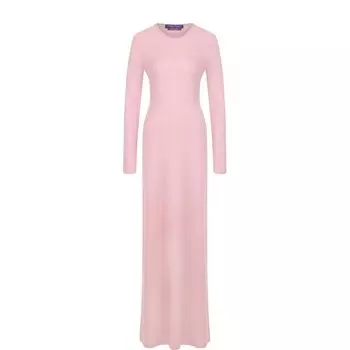 Однотонное платье-макси из кашемира Ralph Lauren