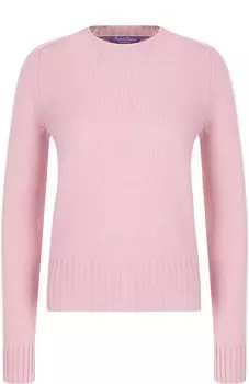 Однотонный пуловер из смеси шерсти и кашемира Ralph Lauren