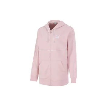 Puma Повседневная спортивная трикотажная дышащая куртка с капюшоном женские куртки розовые 531700-36 M