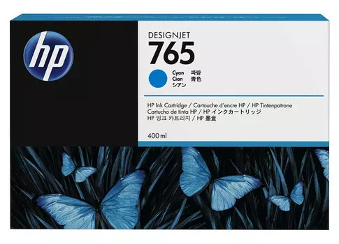 Картридж_DesignJet 765 Cyan 400 мл (F9J52A)