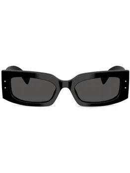 Солнцезащитные очки в прямоугольной оправе Dolce & Gabbana Eyewear, черный