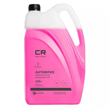 Антифриз карбоксилатный флуоресцентный -40°С, OAT, G12+, 5л/5.37кг Carville Racing