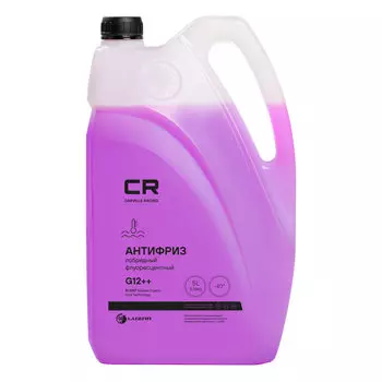 Антифриз лобридный флуоресцентный -40°С, Si-OAT, G12++, 5л/5.36кг Carville Racing