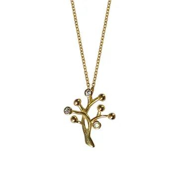 Короткое ожерелье с цепочкой на ключицу Super Fairy Cold Wind Tree Diamond для женщин