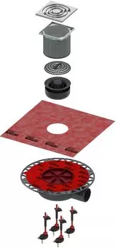 Душевой трап TECE TECEdrainpoint S KDP-S110 с сифоном в комплекте