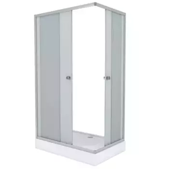 Душевой уголок Niagara Eco 110x80 с поддоном профиль хром стекло матовое