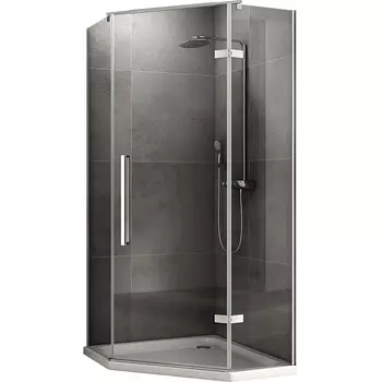 Душевой уголок Abber Ewiges Wasser AG05090 90x90, профиль хром, стекло прозрачное