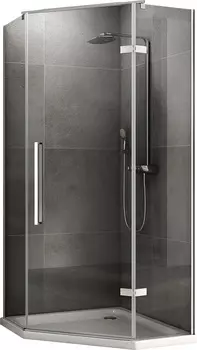 Душевой уголок Abber Ewiges Wasser AG05080 80x80, профиль хром, стекло прозрачное