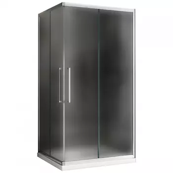 Душевой уголок Abber Schwarzer Diamant AG02129MH 120x90, профиль хром матовый, стекло матовое
