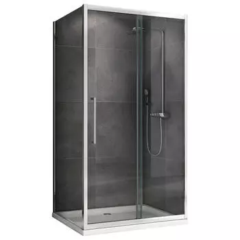 Душевой уголок Abber Schwarzer Diamant 140х70 AG30140H-S70 хром, стекло прозрачное