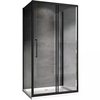 Душевой уголок Abber Schwarzer Diamant 150х70 черный (AG30150B-S70B-S70B)