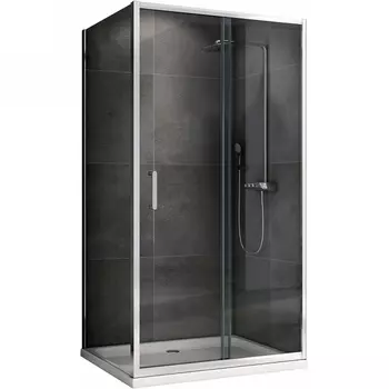 Душевой уголок Abber Schwarzer Diamant AG301505-S805 150x80, профиль хром, стекло прозрачное