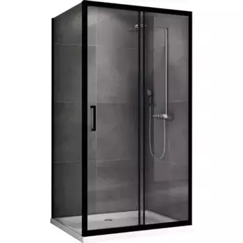 Душевой уголок Abber Schwarzer Diamant AG30160BH-S100B 160x100, профиль черный, стекло прозрачное