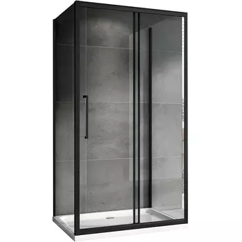 Душевой уголок Abber Schwarzer Diamant AG30160BH-S85B-S85B 160x85, профиль черный, стекло прозрачное