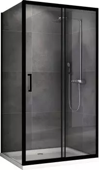 Душевой уголок ABBER Schwarzer Diamant 180х70 профиль черный (AG30180B-S70B-S70B)