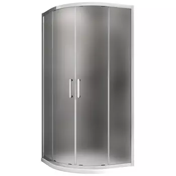 Душевой уголок Abber Schwarzer Diamant 90х90 AG01090M хром, стекло матовое