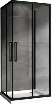 Душевой уголок Abber Schwarzer Diamant AG02090BH-S90B 90x90, профиль черный, стекло прозрачное