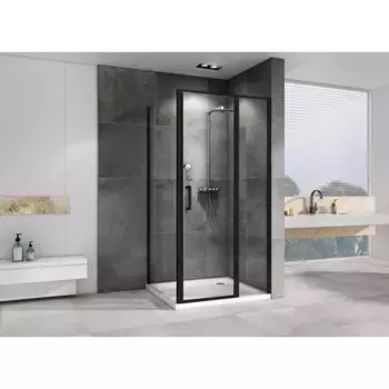 Душевой уголок Abber Sonnenstrand 100х75 AG04100BS-S75B черный, стекло прозрачное