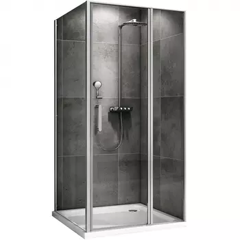 Душевой уголок Abber Sonnenstrand 100х75 AG04100S-S75 хром, стекло прозрачное