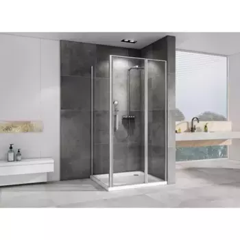 Душевой уголок Abber Sonnenstrand AG04100S-S85 100x85, профиль хром, стекло прозрачное