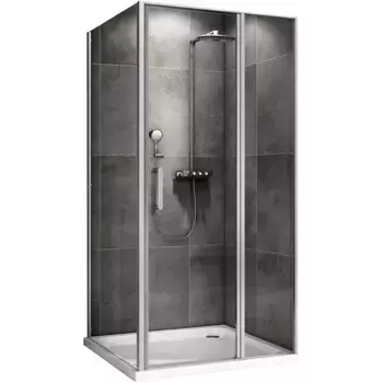 Душевой уголок Abber Sonnenstrand 140х75 AG04140S-S75 хром, стекло прозрачное
