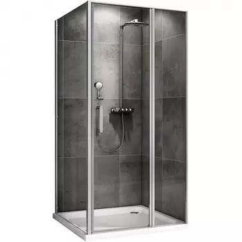 Душевой уголок Abber Sonnenstrand AG04140S-S85 140x85, профиль хром, стекло прозрачное