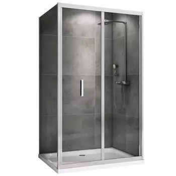 Душевой уголок Abber Sonnenstrand AG07090-S100 100x90, профиль хром, стекло прозрачное