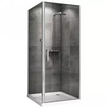 Душевой уголок Abber Sonnenstrand AG04090-S80 90x80, профиль хром, стекло прозрачное