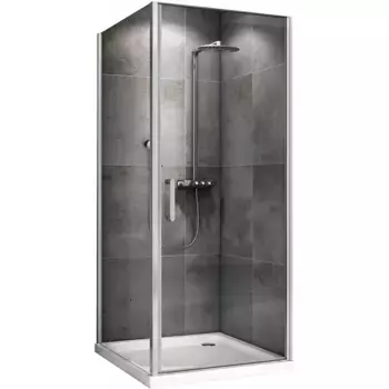 Душевой уголок Abber Sonnenstrand AG04090-S85 90x85, профиль хром, стекло прозрачное