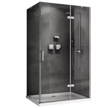 Душевой уголок Abber Zart 110х80 AG08110-S81 хром, стекло прозрачное