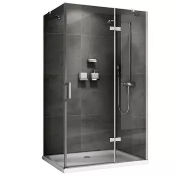Душевой уголок Abber Zart 90х90 AG08090-S91 хром, стекло прозрачное