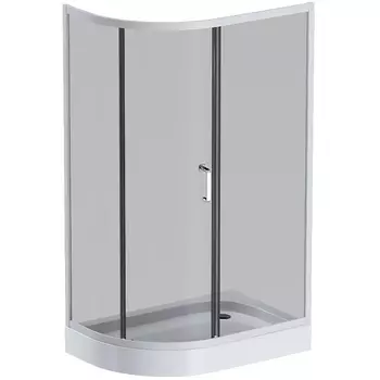 Душевой уголок AM.PM Like W83G-302U120CG64 120x80 профиль матовый хром, стекло тонированное