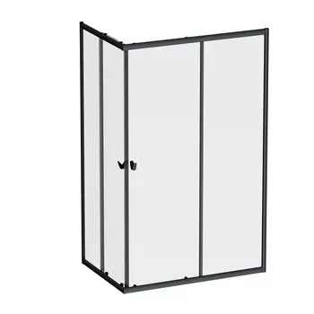 Душевой уголок AM.PM Sunny W87G-403-12080-BT 120x80 см, черный матовый