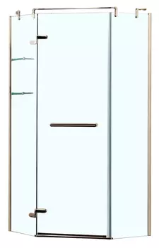 Душевой уголок Azario Montreal 90x90 профиль золото (AZ-NWG3231 900 L GOLD)