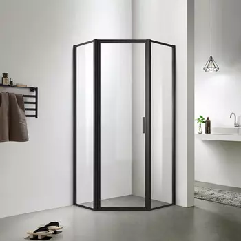 Душевой уголок Azario Richmond 100x100 черный (AZ-NAG3231 1000 Black)
