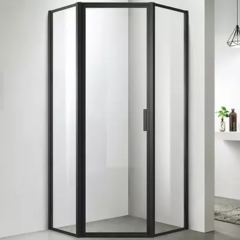 Душевой уголок Azario Richmond 90x90 черный (AZ-NAG3231 900 Black)