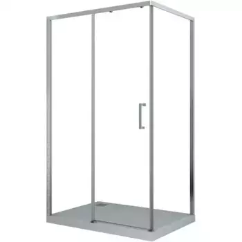 Душевой уголок Cerutti SPA Vito 110х80 L профиль хром, стекло прозрачное