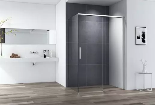 Душевой уголок Cezares Duet Soft-M 110х100 хром