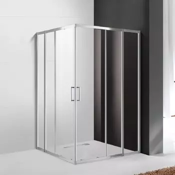 Душевой уголок Cezares Molveno 120х110 хром стекло прозрачное