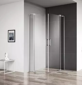 Душевой уголок Cezares Slider R 2 90/100 C Cr профиль хром, стекло прозрачное