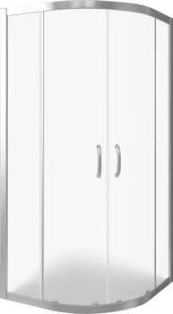 Душевой уголок Good Door Infinity 80х80 профиль хром стекло рифленое