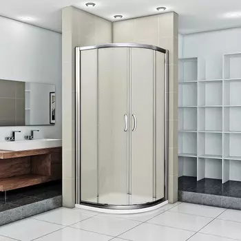 Душевой уголок Good Door Infinity 90х90 профиль хром стекло рифленое
