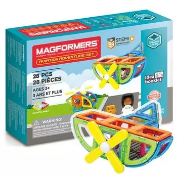 Магнитный конструктор Magformers 703015 Aviation Adventure Set, 28 деталей